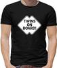 Twins On Board Mens T-Shirt - Pregnant - Maternity - Pregnancy - Baby - Mother