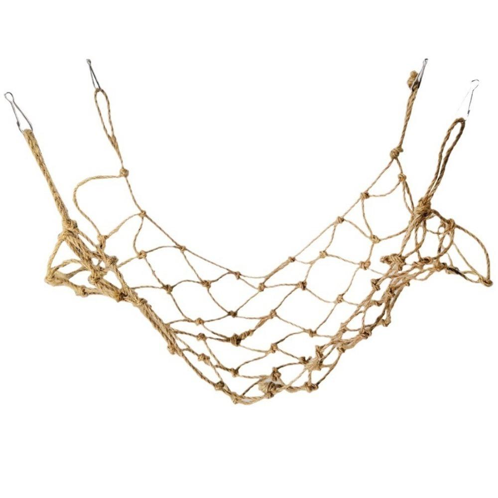 Rope Material Parrot Swing Hanging Birds Chewing Toys Portable Parrot Hammock for Small Pets