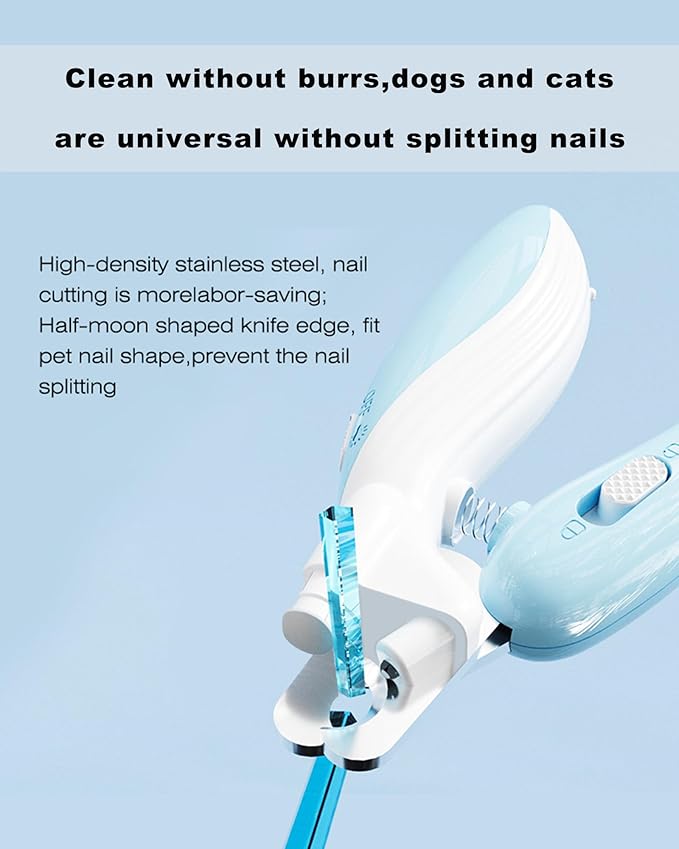 Cat and dog nail clippers, with light, suitable for dogs, cats, rabbits, sharp