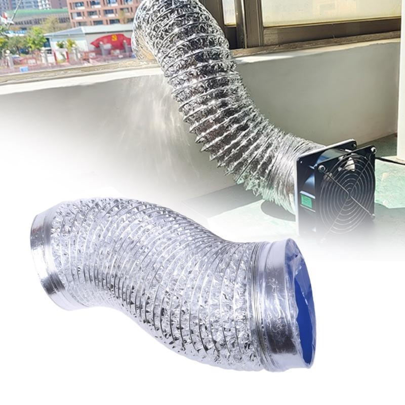 6Inch Aluminum Dryer Vent Tube Dryer Duct Fire-proof Heat Resistant Ventilation Smoke Pipe Exhaust Duct 1.5/3.0M