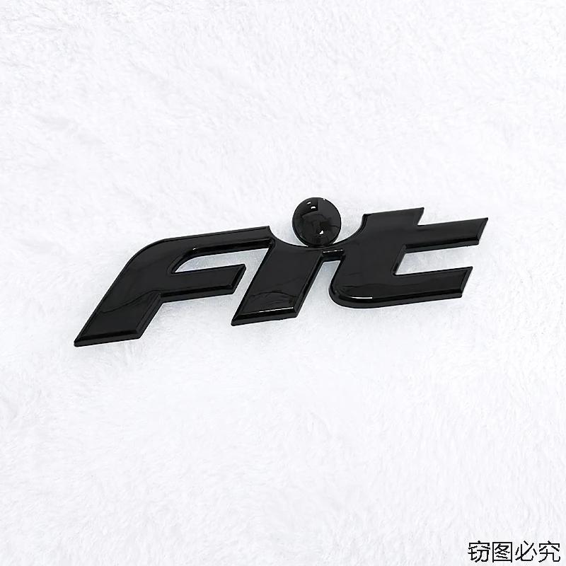 ABS Car Rear Trunk Letters 3D Emblem Tail Badge Sticker for Honda FIT Logo Decals Auto Stickers Styling Decoration