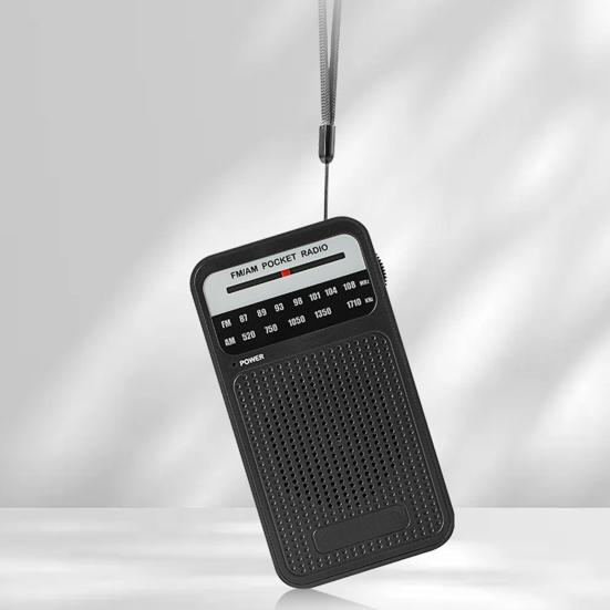 Portable AM/FM Radio with Speaker Clear Stereo Sound Battery Powered Handheld Radio with 3.5mm Headphone Jack