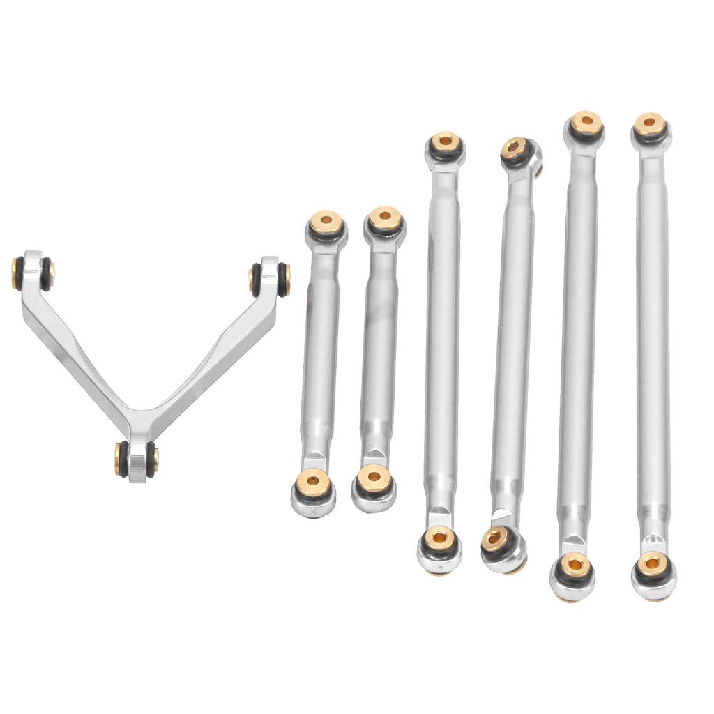 Linkage Pull Rod Tie Rod Kit for Axial SCX24 C10 1 24 RC Car Shell Parts Suspension LinkSilver