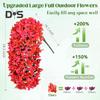 2Pcs Hanging Artificial Bougainvillea Speetabilis UV Resistant Realistic Fake Flower Wedding Party Indoor Outdoor Garden Yard Wall Hanging Faux Bloom