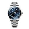 HYDROCONQUEST Seria de scufundări Concas Mișcare mecanică automată GMT Ceas 300 Ceas elvețian 43mm cadran albastru curea din oțel inoxidabil L3.890.4.96.6