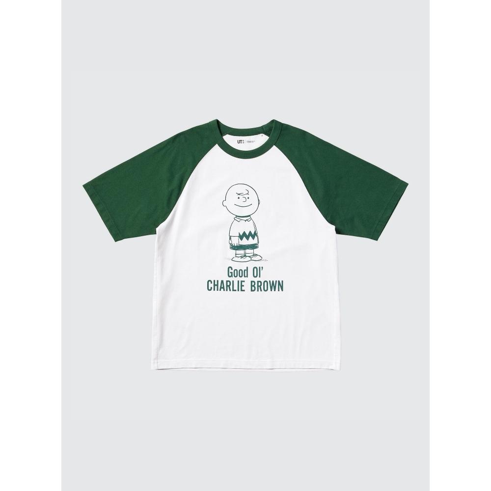 

Футболка Uniqlo PeanUTs UT с графическим принтом, короткий рукав C 57 OLIVE/UNISEX S