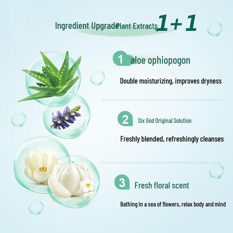 Liu Shen Aloe Vera & Ophiopogon Feuchtigkeitsspendendes Duschgel