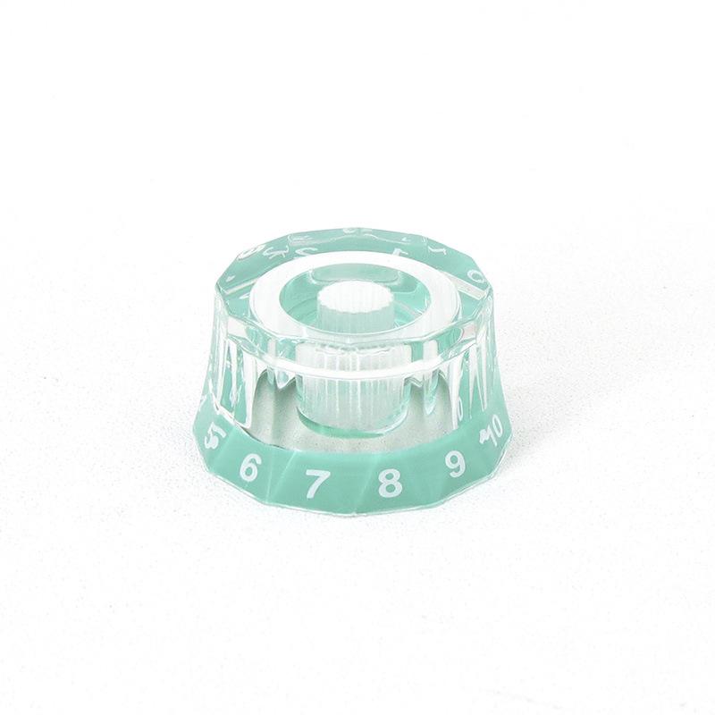 Twelve-Sided Acrylic Tone and Volume Knob Caps for LP Electric Guitar