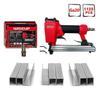 WISEUP Pneumatic Nail Gun Air Wood Frame Stapler with 3600 Staples DIY Wooden Furniture Construction Stapler Nail Pneumatic Tool