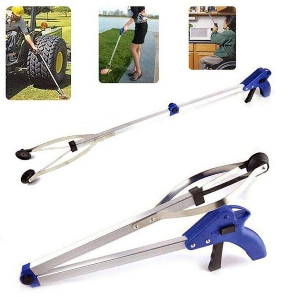 Long Arm Foldable Reacher Grabber Tool Telescopic 83CM Claw Trash Garbage Picker Foldable Extender Gripper Tool Hotel