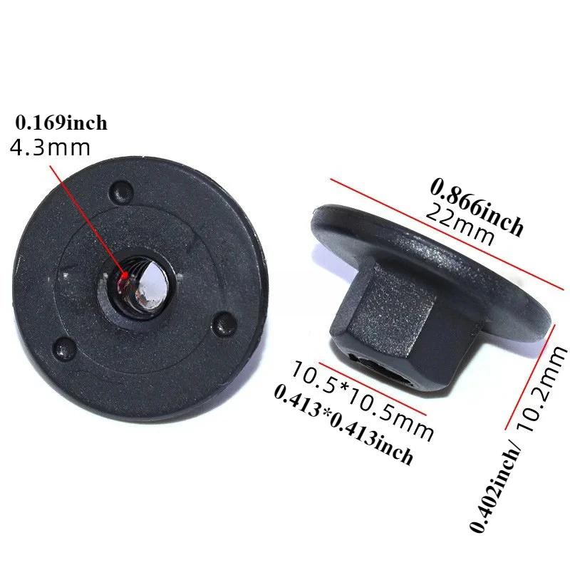 10pcs Insulated Hexagonal Self Tapping Nuts Washers For Bmw X3x5x6 Splash Proof Arch Lining Of The Rear Bumper Fixed Accessories