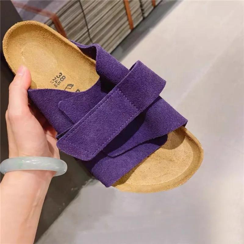 

Модная обувь для женщин, которую можно носить летом, простая и удобная, новая пляжная обувь на платформе, шлепанцы большого размера в одну линию, тапочки 35