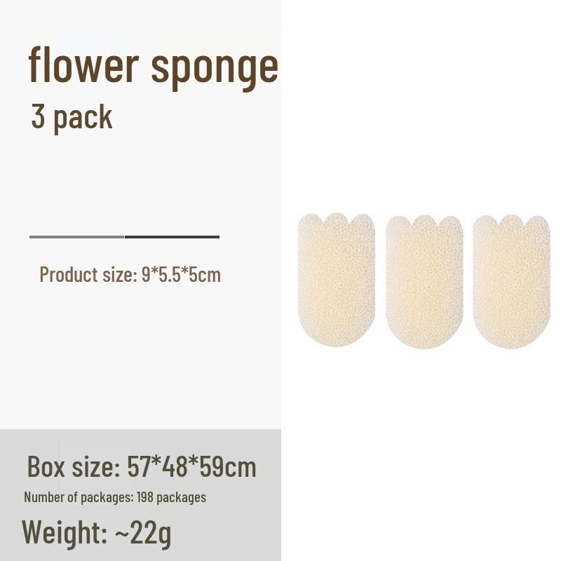 

Губка-сота для мытья бутылок с лепестками и сменной головкой