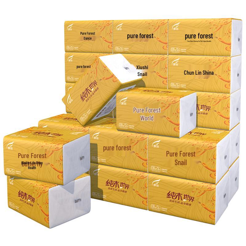 Feiyu Phoenix Series 3-Ply Facial Tissues, 24-Pack
