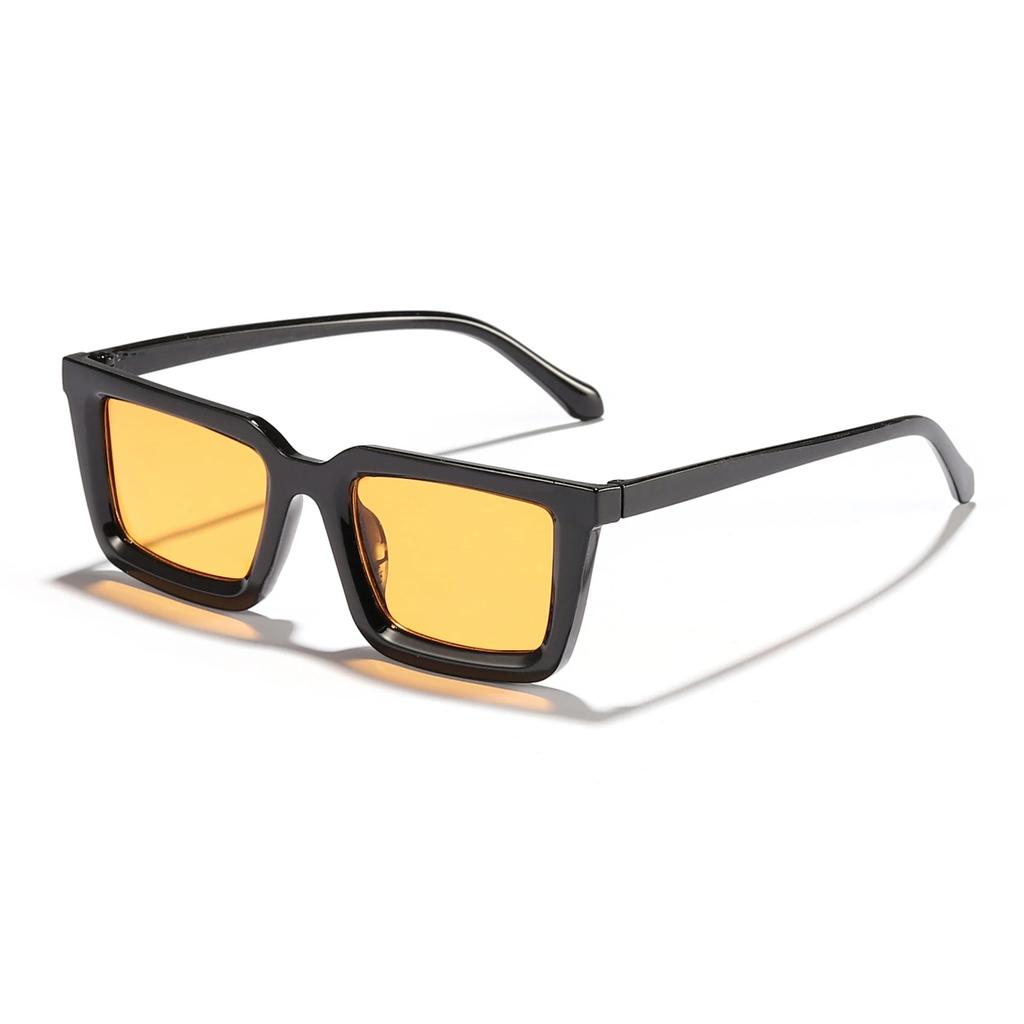 Comfortable Durable High Quality High End Designer Style Retro Edgy Punk Trendy Square Shaped Female Men Sun Glasses