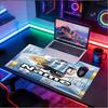 Custom Name Personalized Lionel Messi Pattern Mousepad, Laptop PC Desk Mat, Decorative Desk Mat for Home Keyboard Pad Gift