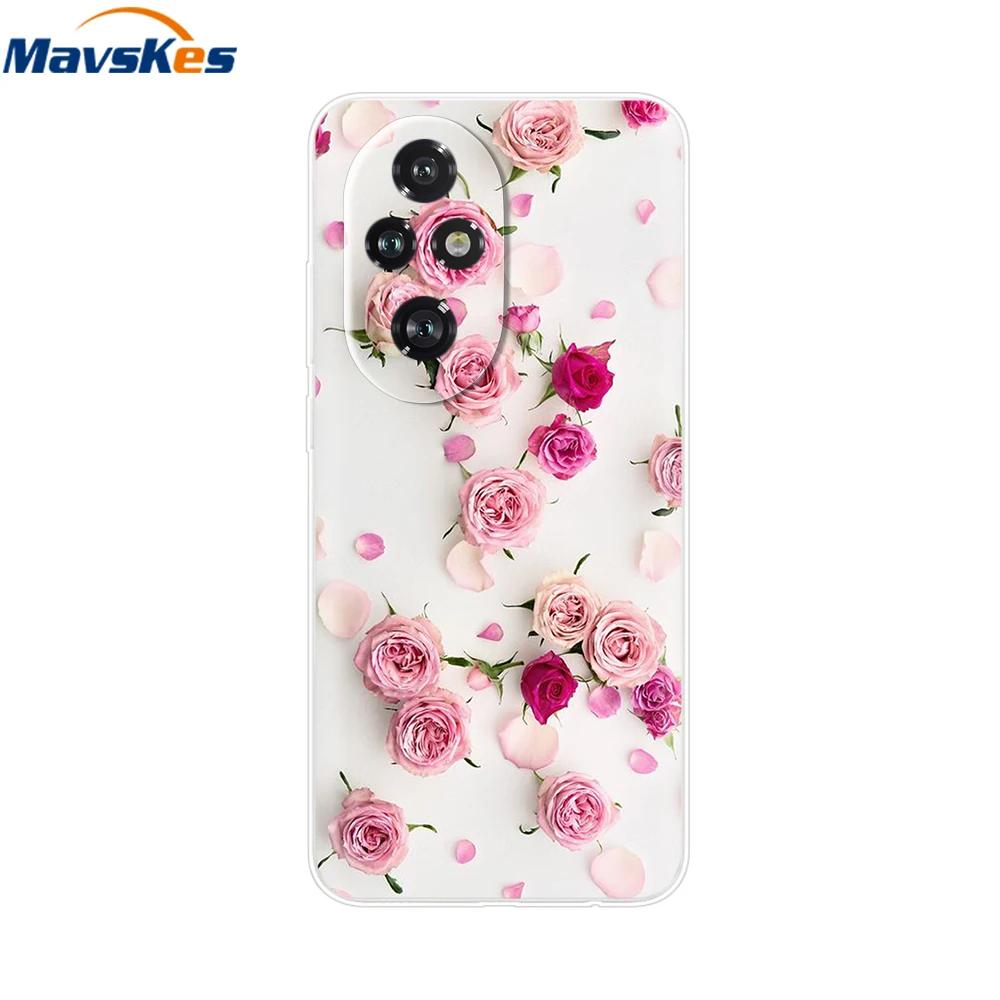 Für Honor 200 Hülle Niedliche Cartoon Silikon TPU Weiche Handyhüllen für Für Honor 200 Pro Honor200 Lite Transparente Capas Honor200