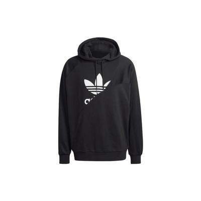 adidas Originals Trefoil Bld Ft Mikina s kapucňou Ležérna potlač Dlhý rukáv Pánske topy Čierna HG6331