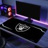 Raiders Team Logo Design mouse pad, rubber base, esports desk mat, mouse pad for gamers and office use, gaming desk , easy to clean mat