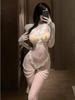 Out of Stock Ngel Open Crotch Jumpsuit Goddess Fairy Mesh Lace Sheer Sexy Pure Desire Women Rompers Clothing BodySuits INF2