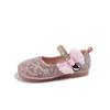 Mädchen Einzelnen Schuhe Frühling Strass Perle Kleines Mädchen Nette Schleife Prinzessin Kleine Leder