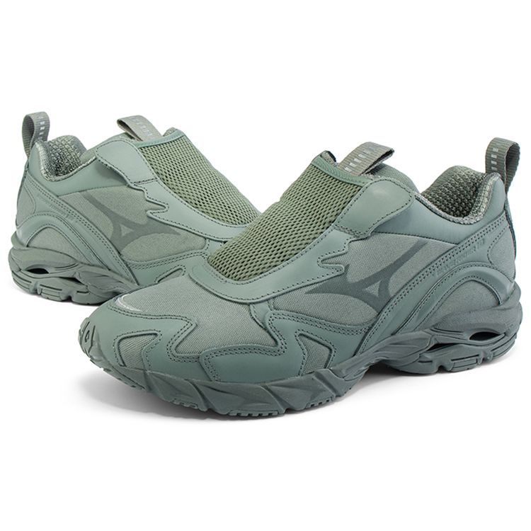 Mizuno Beams X  Wave Rider 10 Fabric Slip-On Trendy Versatile Shock Absorbing Non-Slip Durable Lightweight Low-Top Casual Shoes D1GD211601