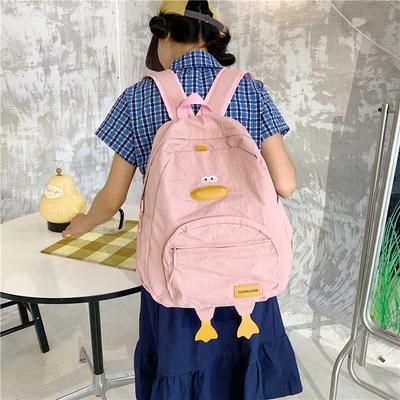 Schoolbag New Cute Printed Backpack Female Versatile Student Small School Bag Cartoon Fashion Commuter Versatile Travel Back