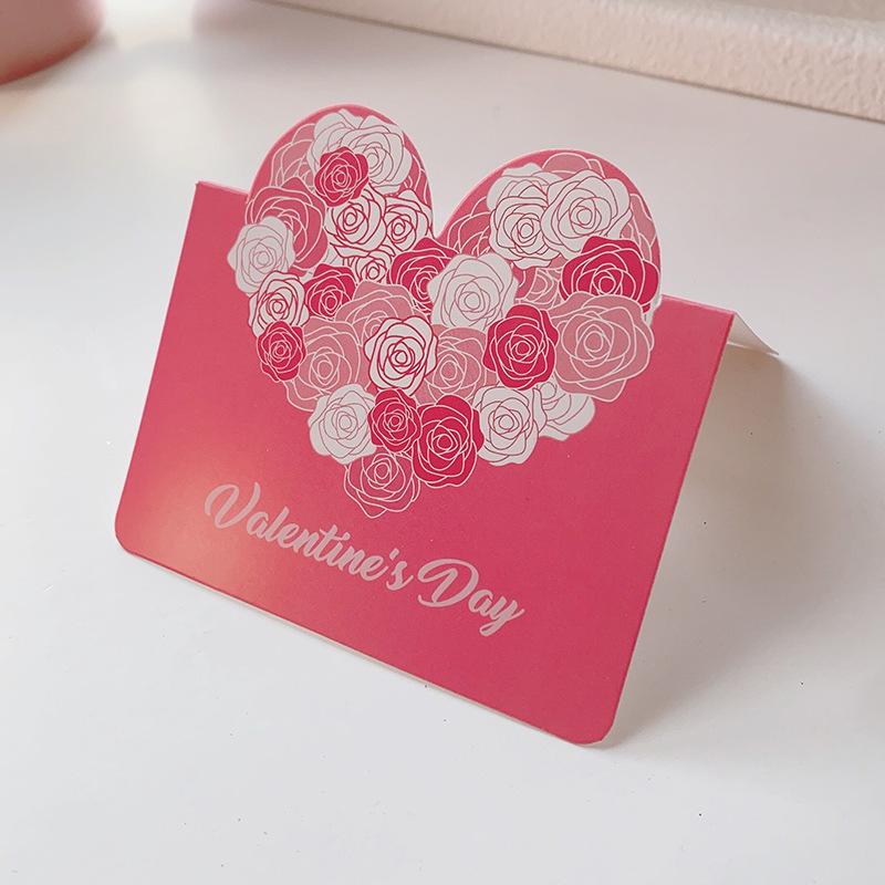 10Pcs/Set Valentines Day Love Postcard Wedding Invitation Greeting Cards Anniversary Valentines Day Gift Cards Party Supplies