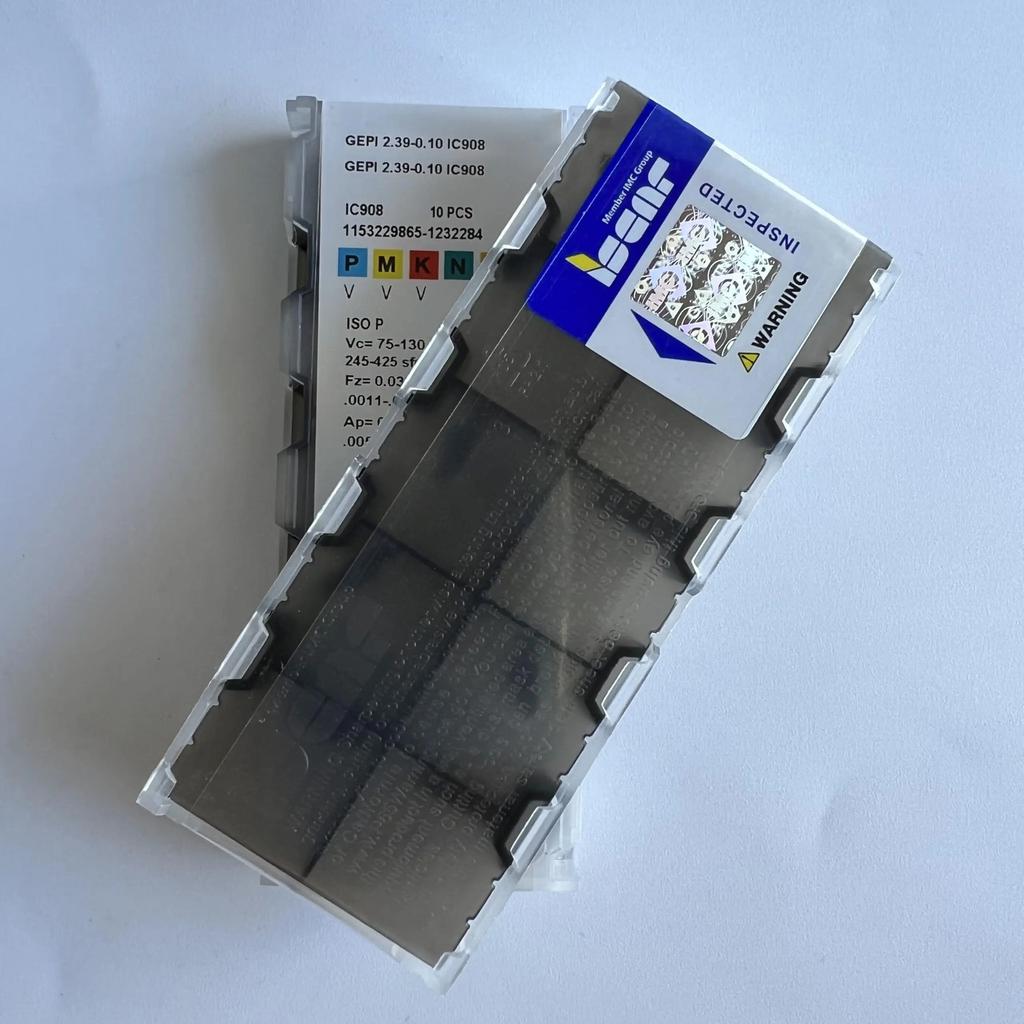 ISCAR / GEPI2.39-0.10 IC908 /Industrial Indexable Carbide Inserts 10 PCS