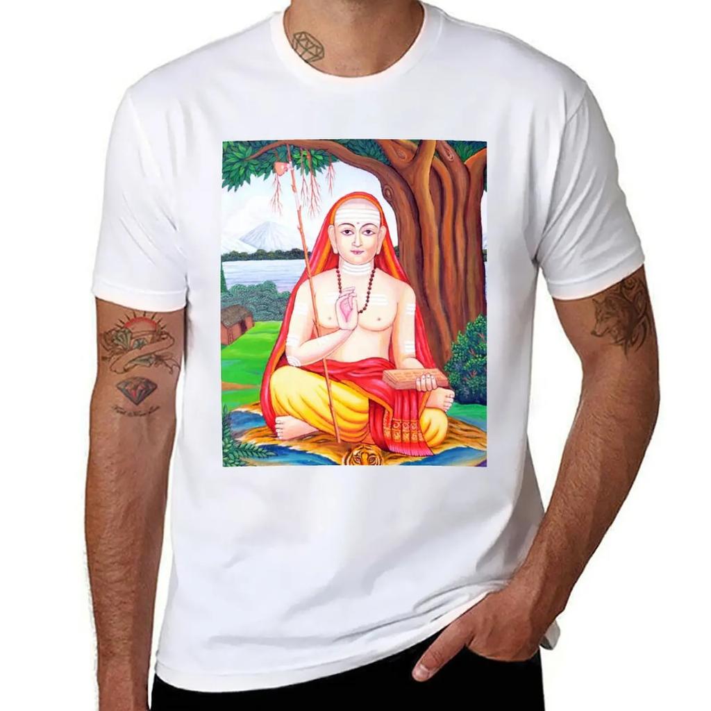 Adi Shankara T-Shirt Anime T-shirt Anime Clothes Mens T Shirts Top Quality