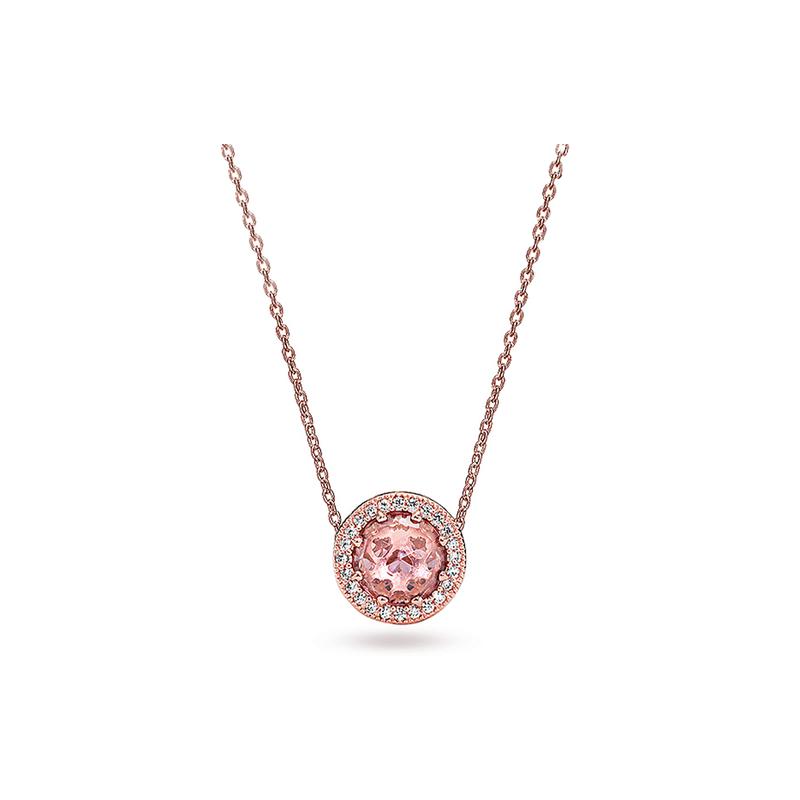 Pandora Gentle Heart Alloy Necklace Women's ZT0714