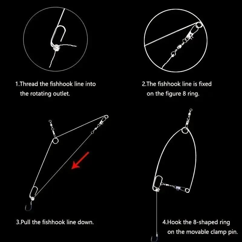 2PCS God Hook Automatic Fishing Device - Trigger Spring Hook Setter for Freshwater and Saltwater Fishing - Effortlessly Set Hook