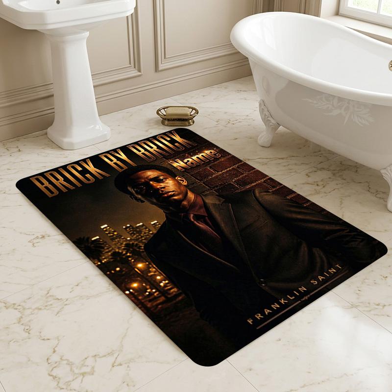 Custom Name Franklin Saint Carpet Rug for Bedroom Living Room Home Sofa Decoration,Playroom Sofa Office Home Decor Game Large Decor Floor Mat