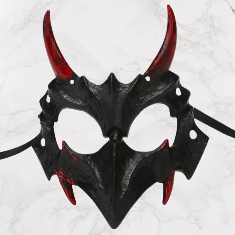 Maschera di Drago Anime Maschera di Halloween Maschera di Scheletro Animale Maschera Teschio Cosplay Cane Maschera da Festa Maschera di Lupo Diavoli Horror