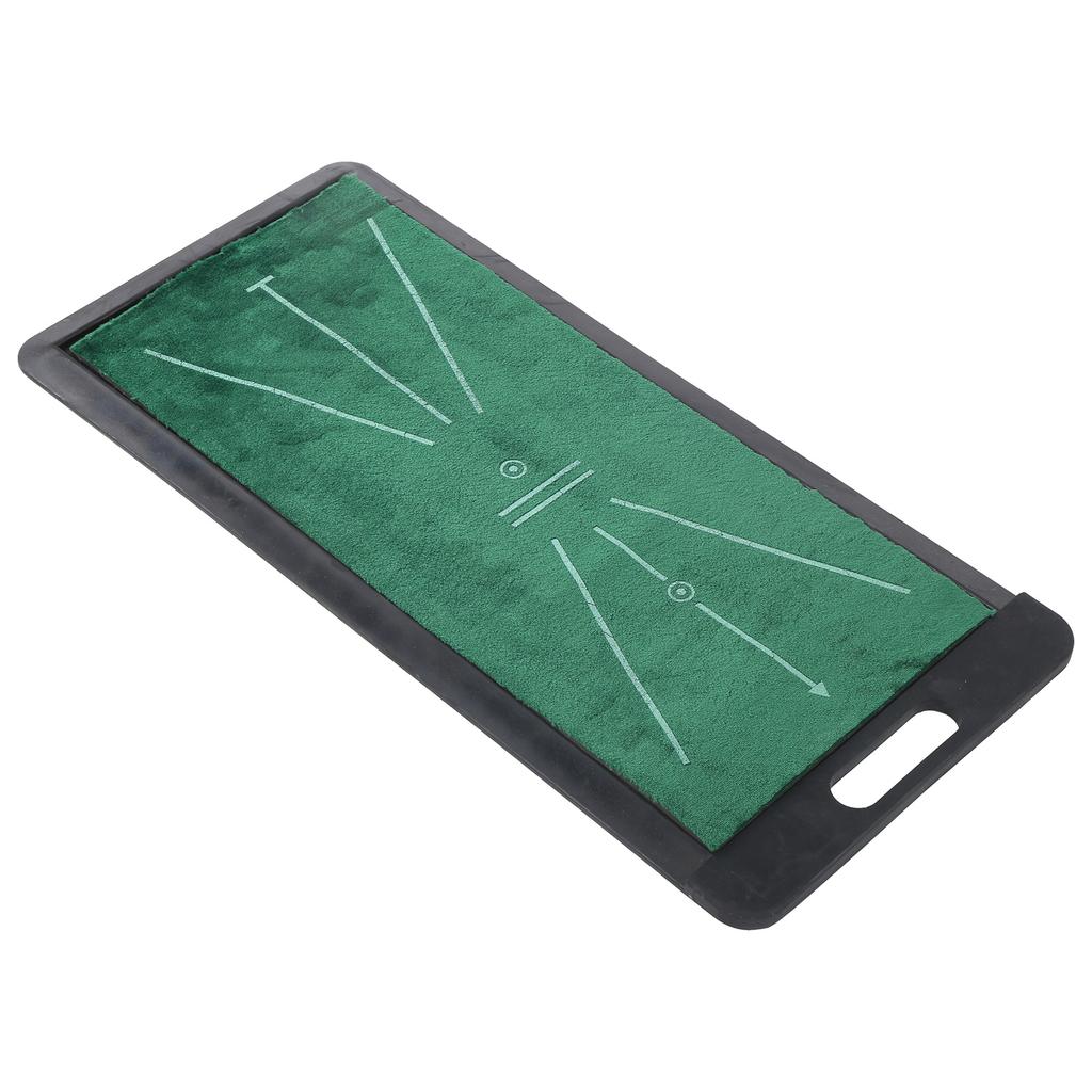 Mini Golf Putting Swing Practice Mat Hitting Training Flannel Rubber Pad for Indoor Outdoor