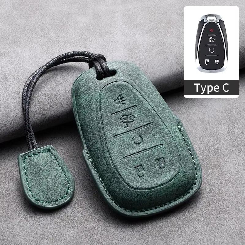 Car Key Case Cover Protective Shell For Chevrolet Chevy Malibu Camaro Cruze Traverse Spark Equinox Sonic Volt Suede Car Keychain