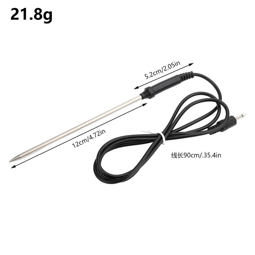 Food Meat Thermometer Probe Replacement Waterproof Temperature Probe Cooking Thermometer Probe Sensor Stainless Steel