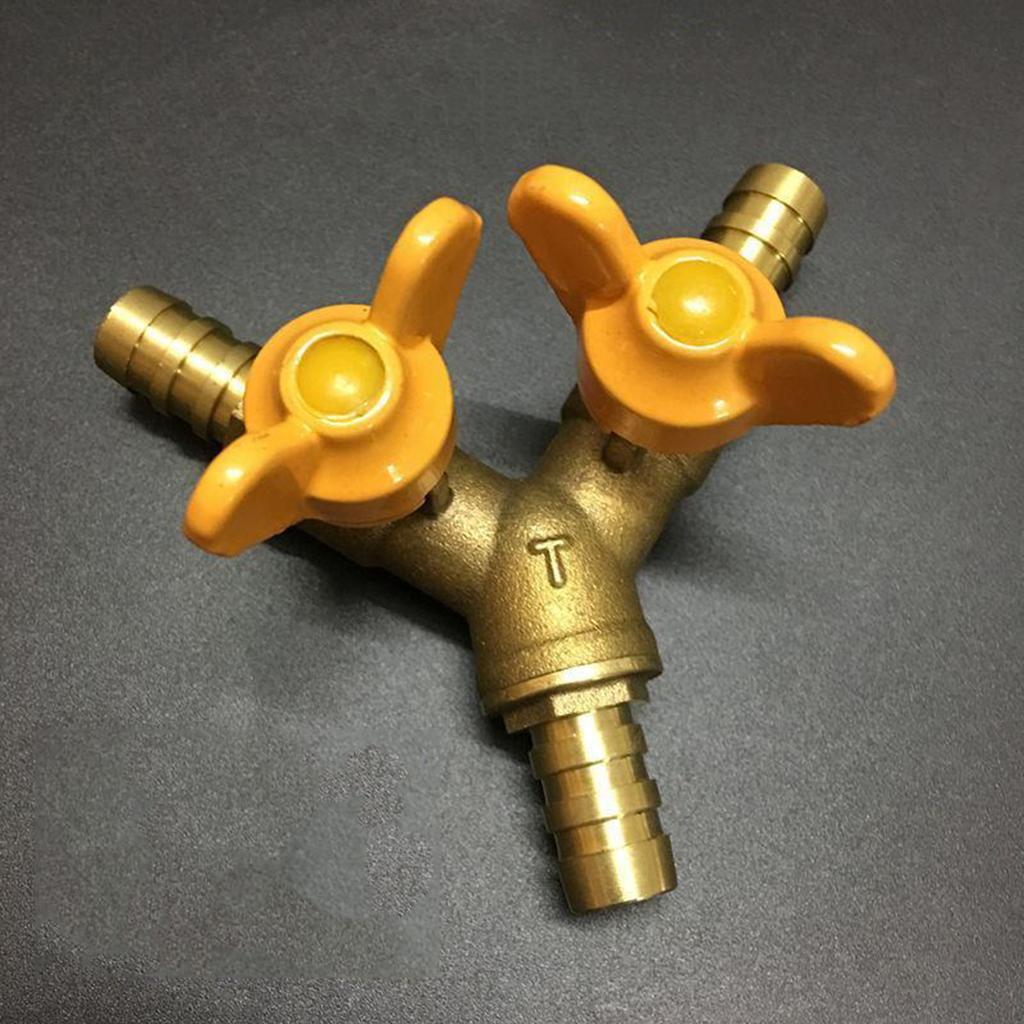 Y Shaped Brass Connector Reliable Y Splitter Heavy Duty Connector Efficient Water Distribution Simple Installation
