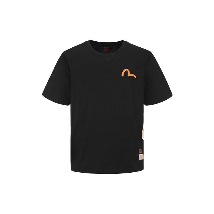 Evisu Camouflage Buddha Head Print T-Shirt Men tops Black 2ESHTM1TS520XX