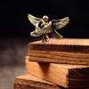 1 PC Six Winged Guardian Angel Blessing Ornament Desktop Statue Brass Seraphim Figurine Home Decoration Angel Little Statue