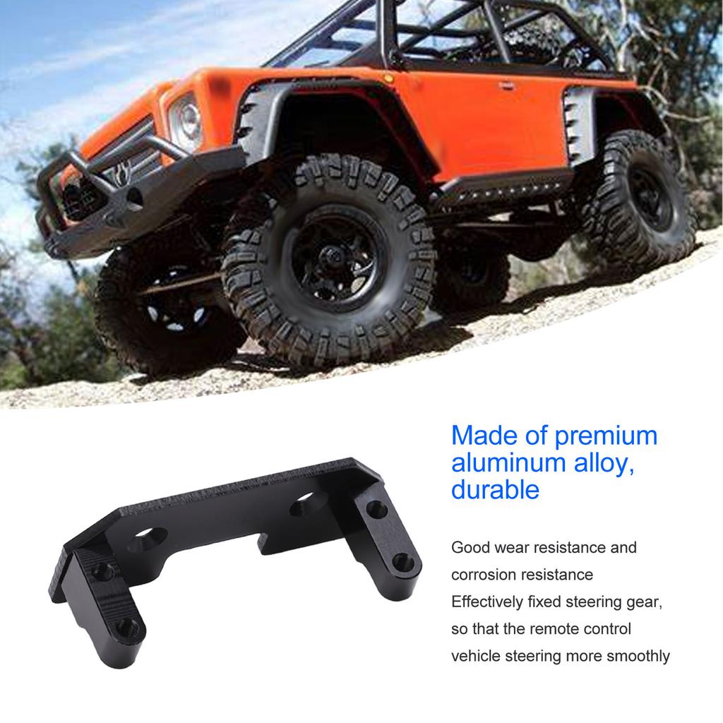 Servo Mount Bracket Aluminum Alloy Applicable for Axial SCX10 1/10 RC Car Servo Fixed Bracket
