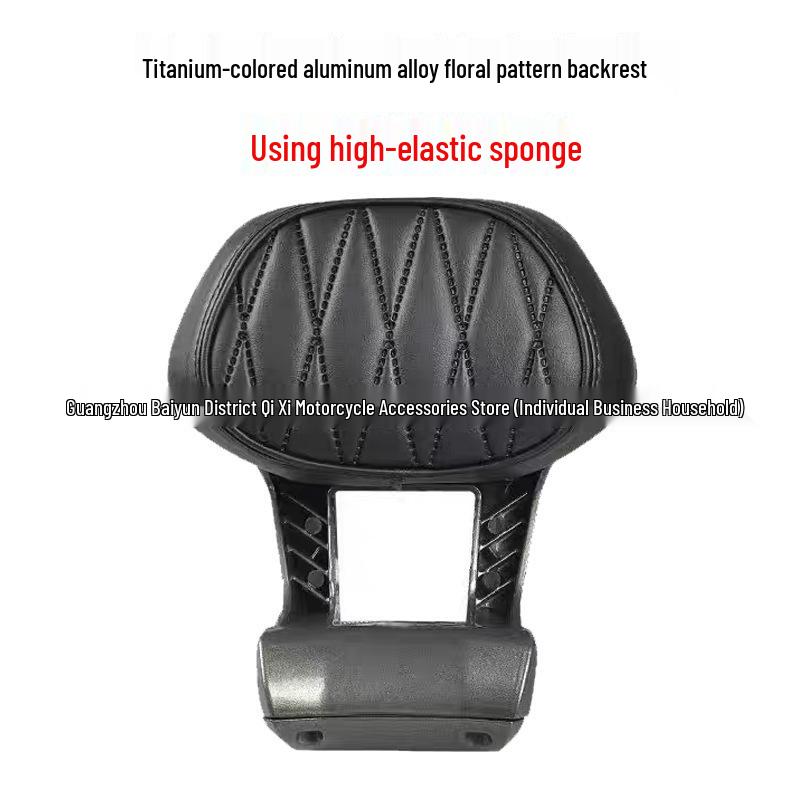 Enlarged Aluminum Backrest with Thick Cushion for Jike Core AE4/AE5I Electric Motorcycle - Easy, No-Damage Installation.