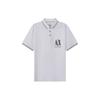 Armani Exchange Baumwolle Gesticktes Logo Buchstabe Kurzarm Poloshirt Herren Poloshirts 8NZFPA-Z8M5Z-1100