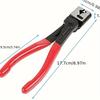 130pcs Single Ear Stepless Hose Clamps +1PC Hose Clip Clamp Pliers 7-21mm 304 Stainless Steel Hose Clamps Cinch Clamp Rings