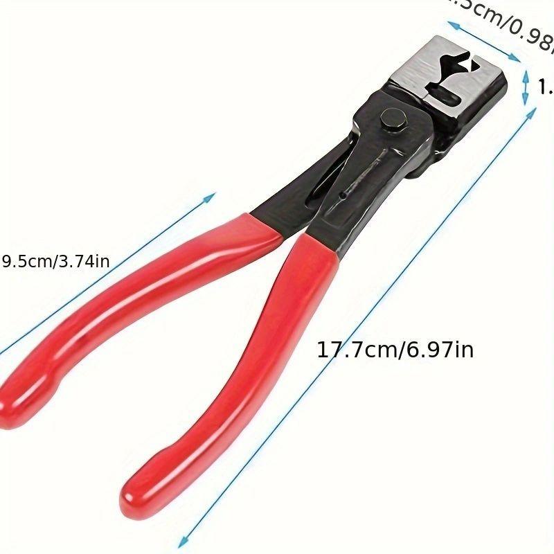 130pcs Single Ear Stepless Hose Clamps +1PC Hose Clip Clamp Pliers 7-21mm 304 Stainless Steel Hose Clamps Cinch Clamp Rings