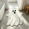 Halloween Boo Ghost Pumpkin Witch Hat Shaped Rug Soft Non Slip Bathroom Floor Mat Holiday Home Decor
