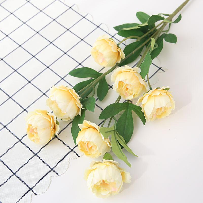 

Elegant Silk Peony Artificial Flowers For Wedding Decor And Home Arrangements Deep Champagne