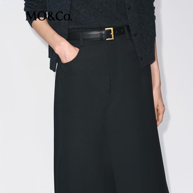 MO&Co. A-Line High-Waist Long Skirt