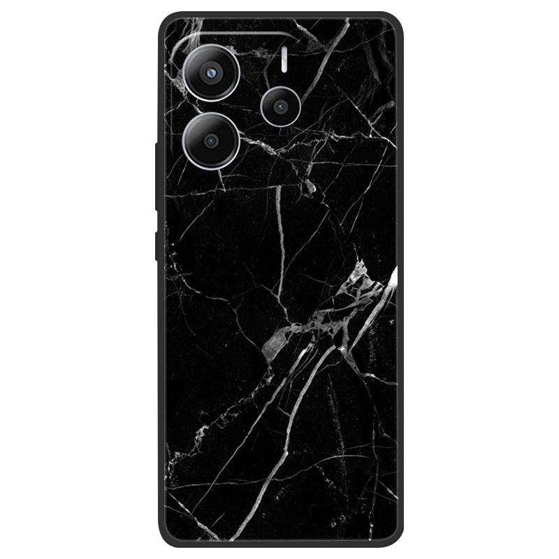 For Redmi Note 14 4G (Europe) Phone Case Marble Painting Pattern Soft Silicone Anti Drop Cover For Xiaomi Redmi Note14 4G Shell