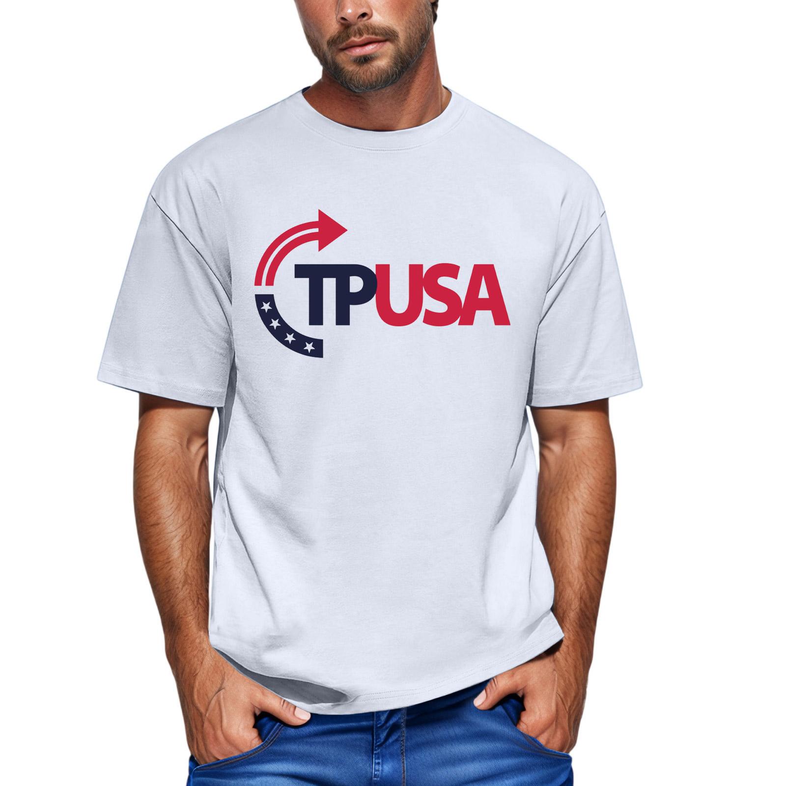 

Men S Fashionable T-Shirt, Street Casual Short Sleeved Clothing M белый